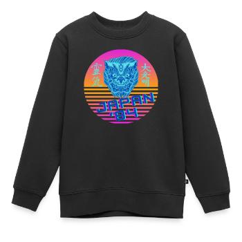 Japan Lion 1984 - Kinder Premium Organic Sweatshirt - Schwarz - Vorne - AI Model Kid Female (0cm)