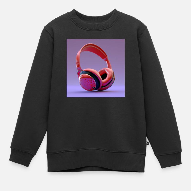 casque audio - Sweat Premium enfant bio - noir