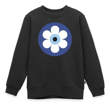 Nazar - Sweat Premium enfant bio - noir - Devant - AI Model Kid Female (0cm)