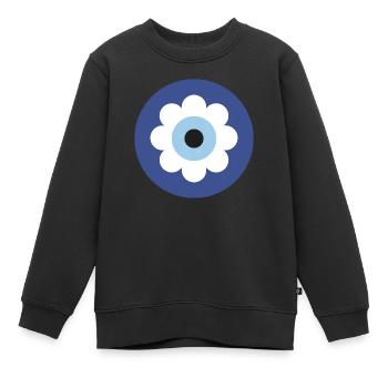 Nazar - Sweat Premium enfant bio - noir - Devant - AI Model Kid Female (0cm)