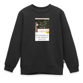 Leher witz schüler witz - Kinder Premium Organic Sweatshirt - Schwarz - Vorne - AI Model Kid Female (0cm)