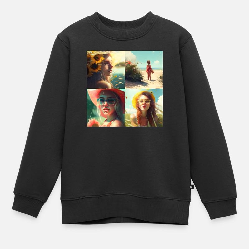 for you - Sweat Premium enfant bio - noir