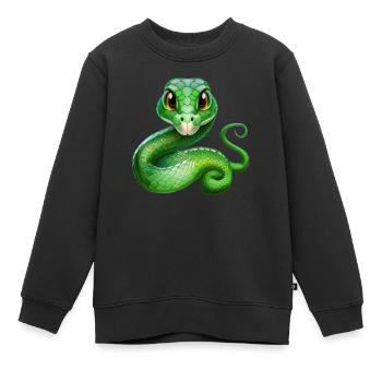 Vêtements Viper - Sweat Premium enfant bio - noir - Devant - AI Model Kid Female (0cm)