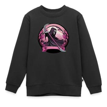 Valentine Reaper - Kids Premium Organic Sweatshirt - black - Front - AI Model Kid Female (0cm)