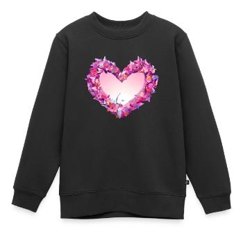 Muttertag Valentinstag Liebe Verlobung Hochzeit - Kinder Premium Organic Sweatshirt - Schwarz - Vorne - AI Model Kid Female (0cm)