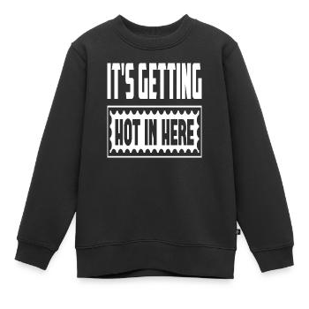 Il fait chaud ici - Sweat Premium enfant bio - noir - Devant - AI Model Kid Female (0cm)