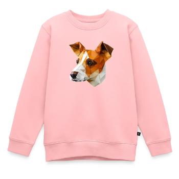 JACK RUSSELL - Kids Premium Organic Sweatshirt - rose - Front - AI Model Kid Female (0cm)