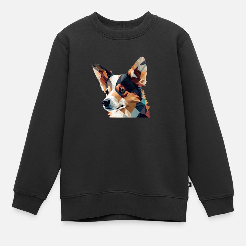 CHIOT - Sweat Premium enfant bio - noir