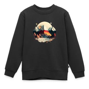 SURREAL - Kinder Premium Organic Sweatshirt - Schwarz - Vorne - AI Model Kid Female (0cm)