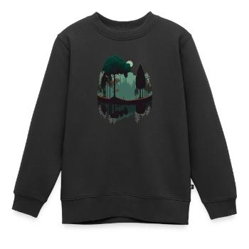 SURREAL - Kinder Premium Organic Sweatshirt - Schwarz - Vorne - AI Model Kid Female (0cm)