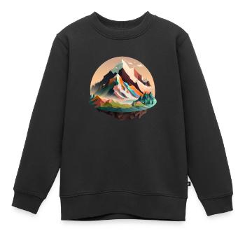 SURREAL - Kinder Premium Organic Sweatshirt - Schwarz - Vorne - AI Model Kid Female (0cm)