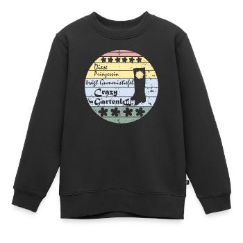 Gärtnerin, Gartenlady, Gummistiefel Prinzessin - Kinder Premium Organic Sweatshirt - Schwarz - Vorne - AI Model Kid Female (0cm)