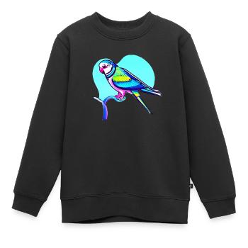 Budgerigar Bird Cockatiel Bird Propriétaire - Sweat Premium enfant bio - noir - Devant - AI Model Kid Female (0cm)