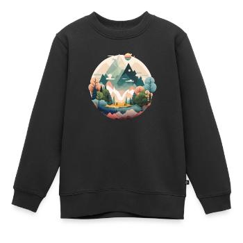 SURREAL - Kinder Premium Organic Sweatshirt - Schwarz - Vorne - AI Model Kid Female (0cm)