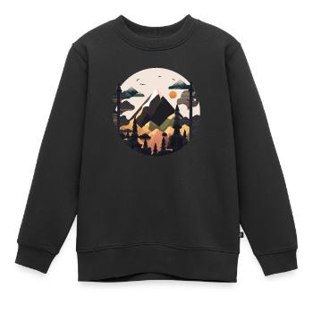 SURREAL - Kinder Premium Organic Sweatshirt - Schwarz - Vorne - AI Model Kid Female (0cm)