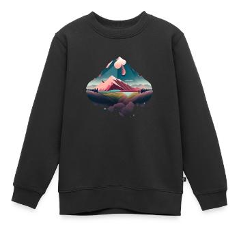 SURREAL - Kinder Premium Organic Sweatshirt - Schwarz - Vorne - AI Model Kid Female (0cm)