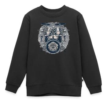 Die Batterie - Kinder Premium Organic Sweatshirt - Schwarz - Vorne - AI Model Kid Female (0cm)
