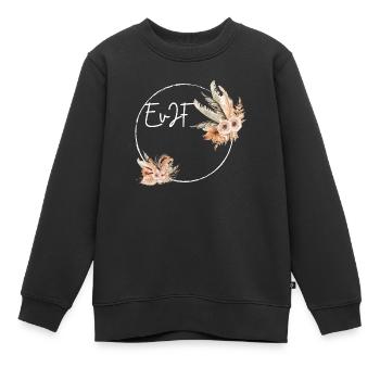 Personalisierter Junggesellenabschied - Kinder Premium Organic Sweatshirt - Schwarz - Vorne - AI Model Kid Female (0cm)