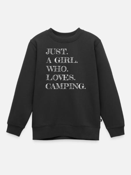 Camping Hommes Petit déjeuner Happy Mountains Dictons - Sweat Premium enfant bio - noir