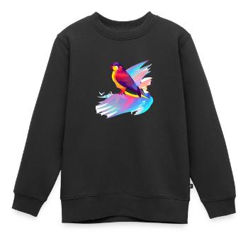 Budgerigar Bird Cockatiel Bird Propriétaire - Sweat Premium enfant bio - noir - Devant - AI Model Kid Female (0cm)
