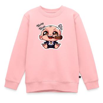 Bébé Boss - Sweat Premium enfant bio - rose - Devant - AI Model Kid Female (0cm)