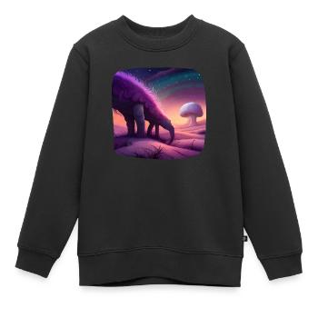 Fantasie Kreatur mystisch - Kinder Premium Organic Sweatshirt - Schwarz - Vorne - AI Model Kid Female (0cm)