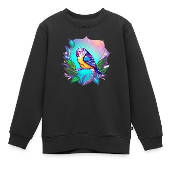 Cockatiel Budgie Bird Bird Propriétaire - Sweat Premium enfant bio - noir - Devant - AI Model Kid Female (0cm)