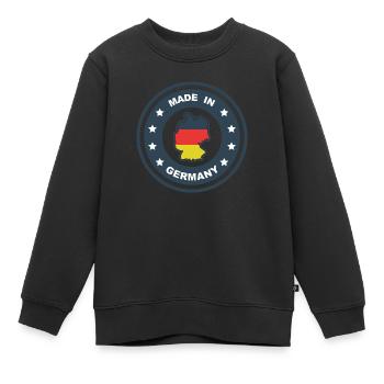 Made in Germany - Kinder Premium Organic Sweatshirt - Schwarz - Vorne - AI Model Kid Female (0cm)