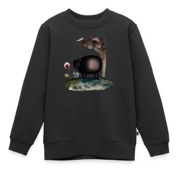 Schwarzes Schaf - Kinder Premium Organic Sweatshirt - Schwarz - Vorne - AI Model Kid Female (0cm)