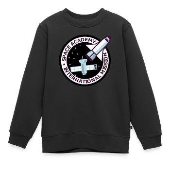 Space Academy International Vintage schwarz - Kinder Premium Organic Sweatshirt - Schwarz - Vorne - AI Model Kid Female (0cm)