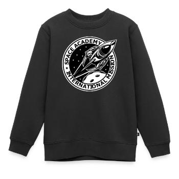 Space Academy International Vintage - Kinder Premium Organic Sweatshirt - Schwarz - Vorne - AI Model Kid Female (0cm)