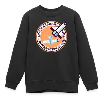 Space Academy International Vintage Farbe - Kinder Premium Organic Sweatshirt - Schwarz - Vorne - AI Model Kid Female (0cm)