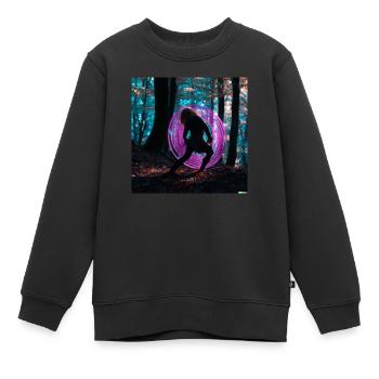 Forest Dance - Kinder Premium Organic Sweatshirt - Schwarz - Vorne - AI Model Kid Female (0cm)