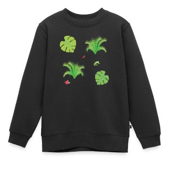 digitale Vektorgrafik - Kinder Premium Organic Sweatshirt - Schwarz - Vorne - AI Model Kid Female (0cm)