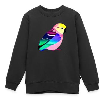 Cockatiel Bird Budgie Bird Propriétaire - Sweat Premium enfant bio - noir - Devant - AI Model Kid Female (0cm)