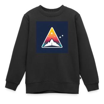 Space - Kinder Premium Organic Sweatshirt - Schwarz - Vorne - AI Model Kid Female (0cm)