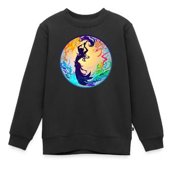 Dans la mer - Sweat Premium enfant bio - noir - Devant - AI Model Kid Female (0cm)