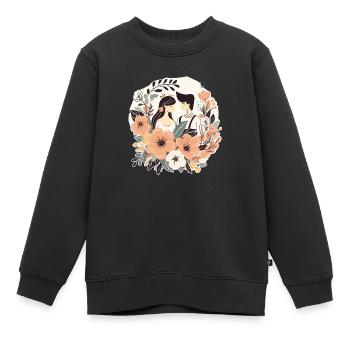 Ehepaar - Kinder Premium Organic Sweatshirt - Schwarz - Vorne - AI Model Kid Female (0cm)
