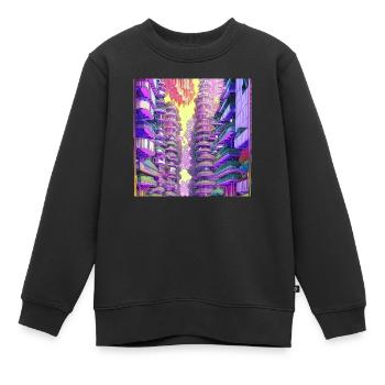 La colonie arboricole - Sweat Premium enfant bio - noir - Devant - AI Model Kid Female (0cm)