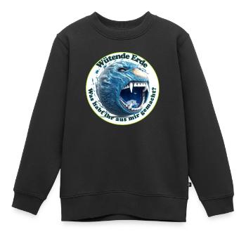 Si la terre pouvait crier - Sweat Premium enfant bio - noir - Devant - AI Model Kid Female (0cm)