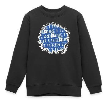 klima animal rights spruch geburtstagsgeschenkidee - Kinder Premium Organic Sweatshirt - Schwarz - Vorne - AI Model Kid Female (0cm)