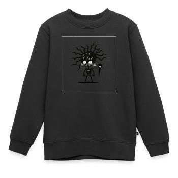 Intelligence augmentée - Sweat Premium enfant bio - noir - Devant - AI Model Kid Female (0cm)
