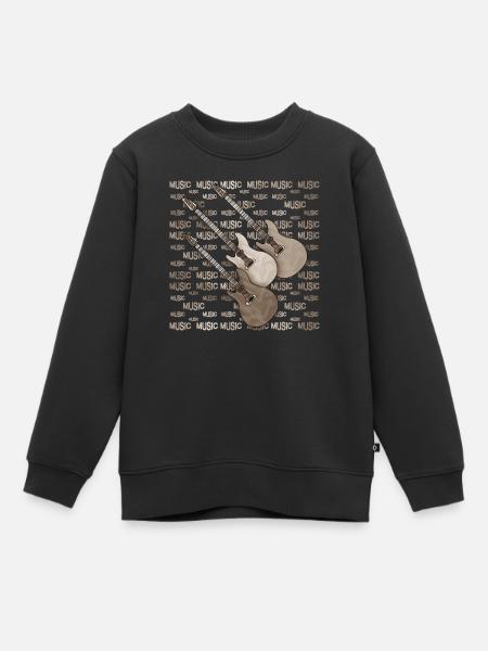 Gitarren - Kinder Premium Organic Sweatshirt - Schwarz