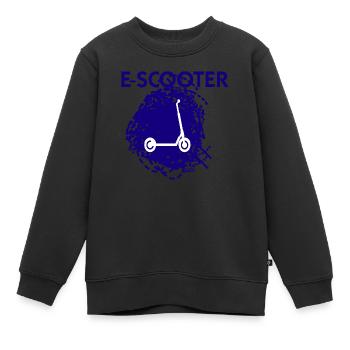 E-Scooter Roller Scooter - Sweat Premium enfant bio - noir - Devant - AI Model Kid Female (0cm)