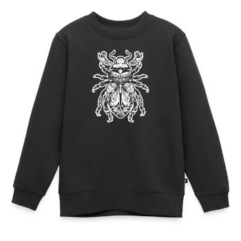 Insectes, bestioles, arthropodes - Sweat Premium enfant bio - noir - Devant - AI Model Kid Female (0cm)