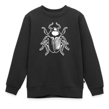 Insectes, bestioles, arthropodes - Sweat Premium enfant bio - noir - Devant - AI Model Kid Female (0cm)
