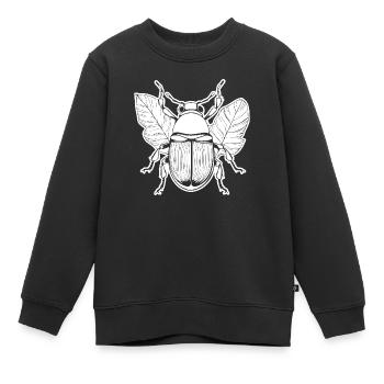 Insectes, bestioles, arthropodes - Sweat Premium enfant bio - noir - Devant - AI Model Kid Female (0cm)