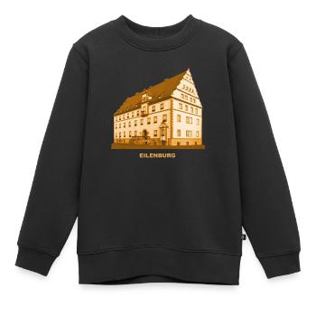 Eilenburg Rathaus Sachsen Dübener Heide Mulde - Kinder Premium Organic Sweatshirt - Schwarz - Vorne - AI Model Kid Female (0cm)