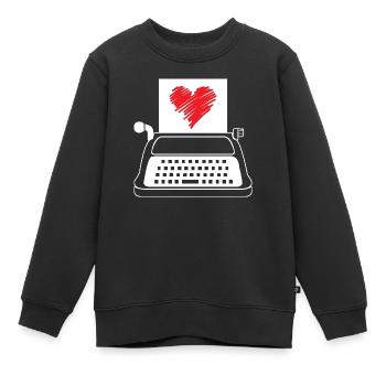 Poète Poésie Poète Poésie I Don - Sweat Premium enfant bio - noir - Devant - AI Model Kid Female (0cm)