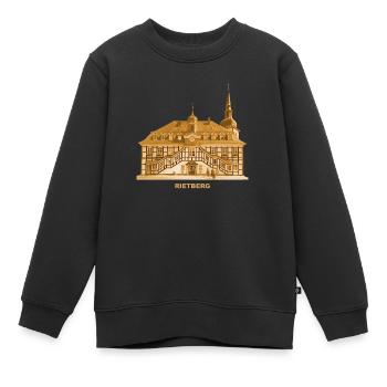 Rietberg Rathaus Ems Nordrhein-Westfalen Gütersloh - Kinder Premium Organic Sweatshirt - Schwarz - Vorne - AI Model Kid Female (0cm)